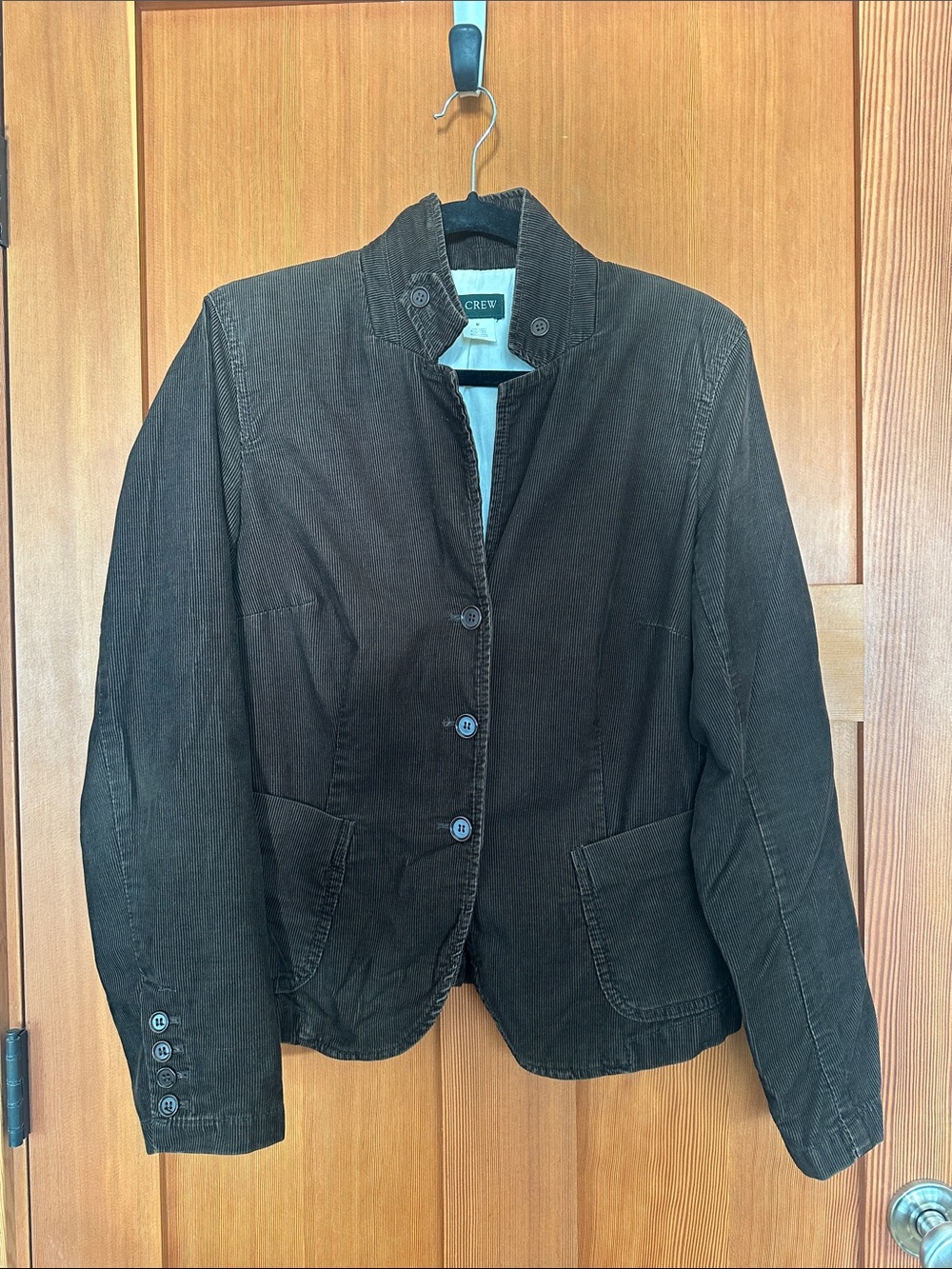 J. Crew Women's Dark Brown Corduroy Cotton Blazer